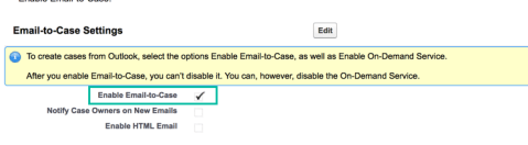 Enable Email to Case